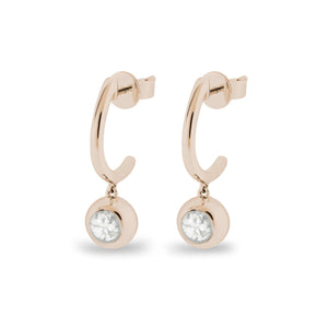 EverWith™ Ladies Rondure Crescent Memorial Ashes Earrings - EverWith Memorial Jewellery - Trade