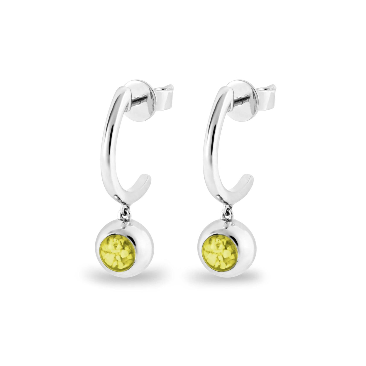 Load image into Gallery viewer, EverWith™ Ladies Rondure Crescent Memorial Ashes Earrings - EverWith Memorial Jewellery - Trade