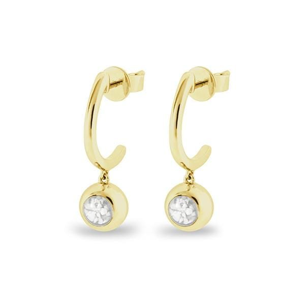 Load image into Gallery viewer, EverWith™ Ladies Rondure Crescent Memorial Ashes Earrings - EverWith Memorial Jewellery - Trade