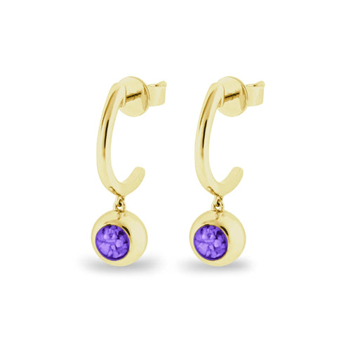 EverWith™ Ladies Rondure Crescent Memorial Ashes Earrings - EverWith Memorial Jewellery - Trade