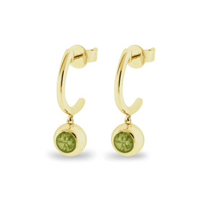 EverWith™ Ladies Rondure Crescent Memorial Ashes Earrings - EverWith Memorial Jewellery - Trade