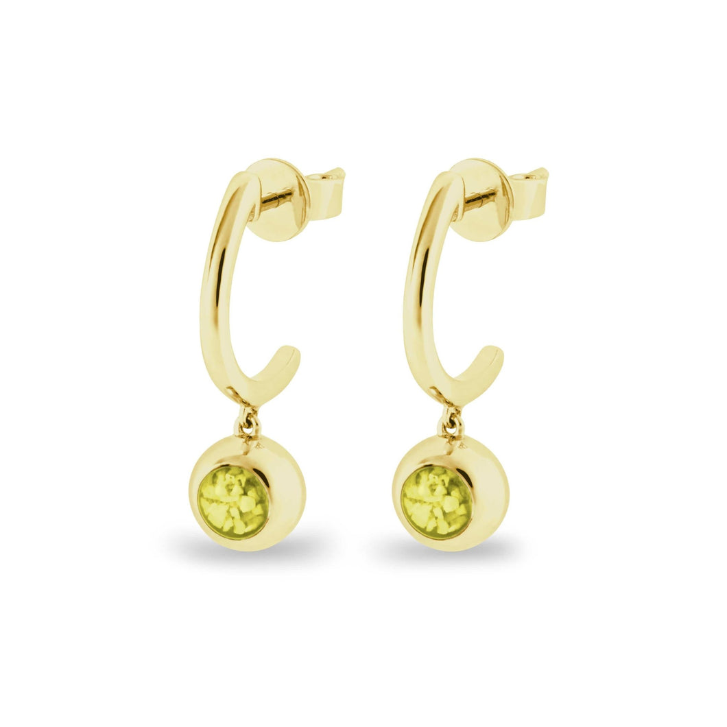 EverWith™ Ladies Rondure Crescent Memorial Ashes Earrings - EverWith Memorial Jewellery - Trade