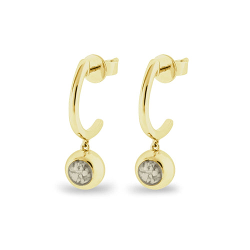 EverWith™ Ladies Rondure Crescent Memorial Ashes Earrings - EverWith Memorial Jewellery - Trade