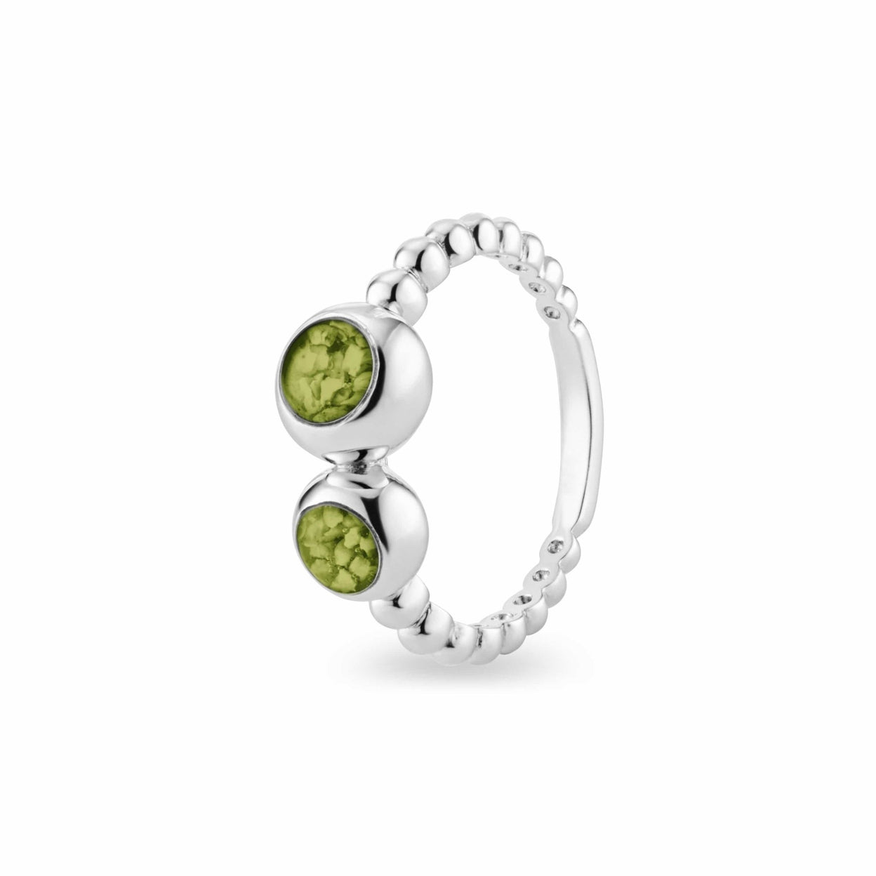 Load image into Gallery viewer, EverWith™ Ladies Rondure Double Array Bubble Band Memorial Ashes Ring - EverWith Memorial Jewellery - Trade