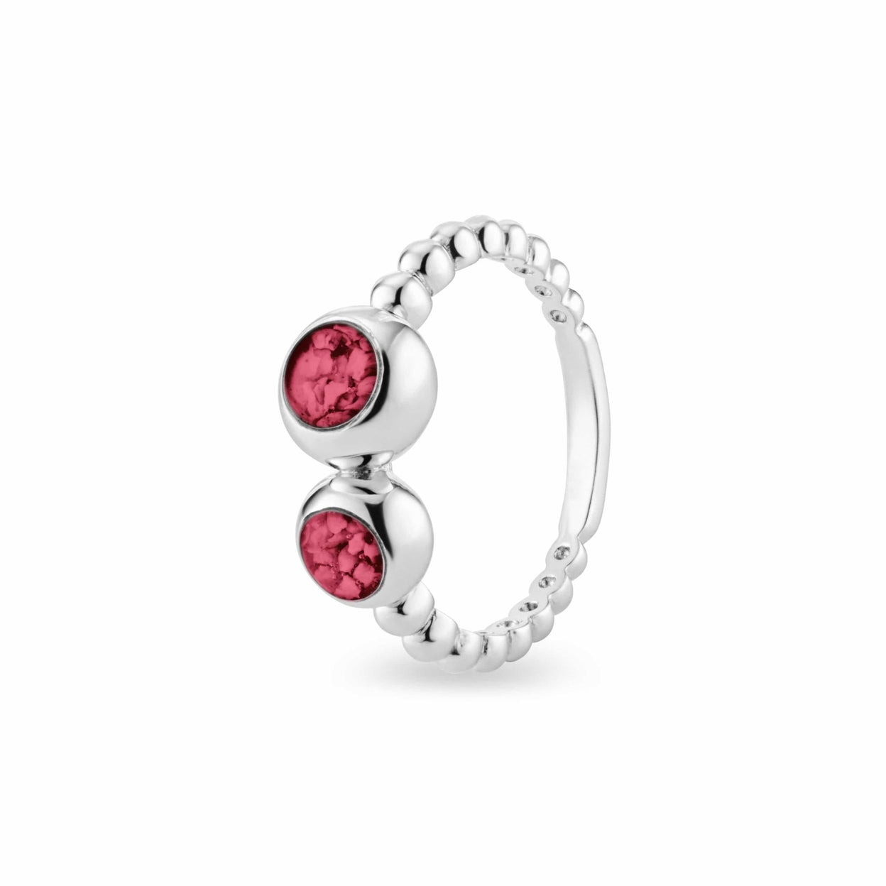 Load image into Gallery viewer, EverWith™ Ladies Rondure Double Array Bubble Band Memorial Ashes Ring - EverWith Memorial Jewellery - Trade