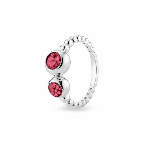 EverWith™ Ladies Rondure Double Array Bubble Band Memorial Ashes Ring - EverWith Memorial Jewellery - Trade