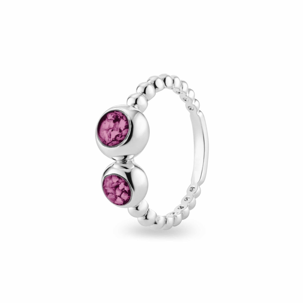 Load image into Gallery viewer, EverWith™ Ladies Rondure Double Array Bubble Band Memorial Ashes Ring - EverWith Memorial Jewellery - Trade