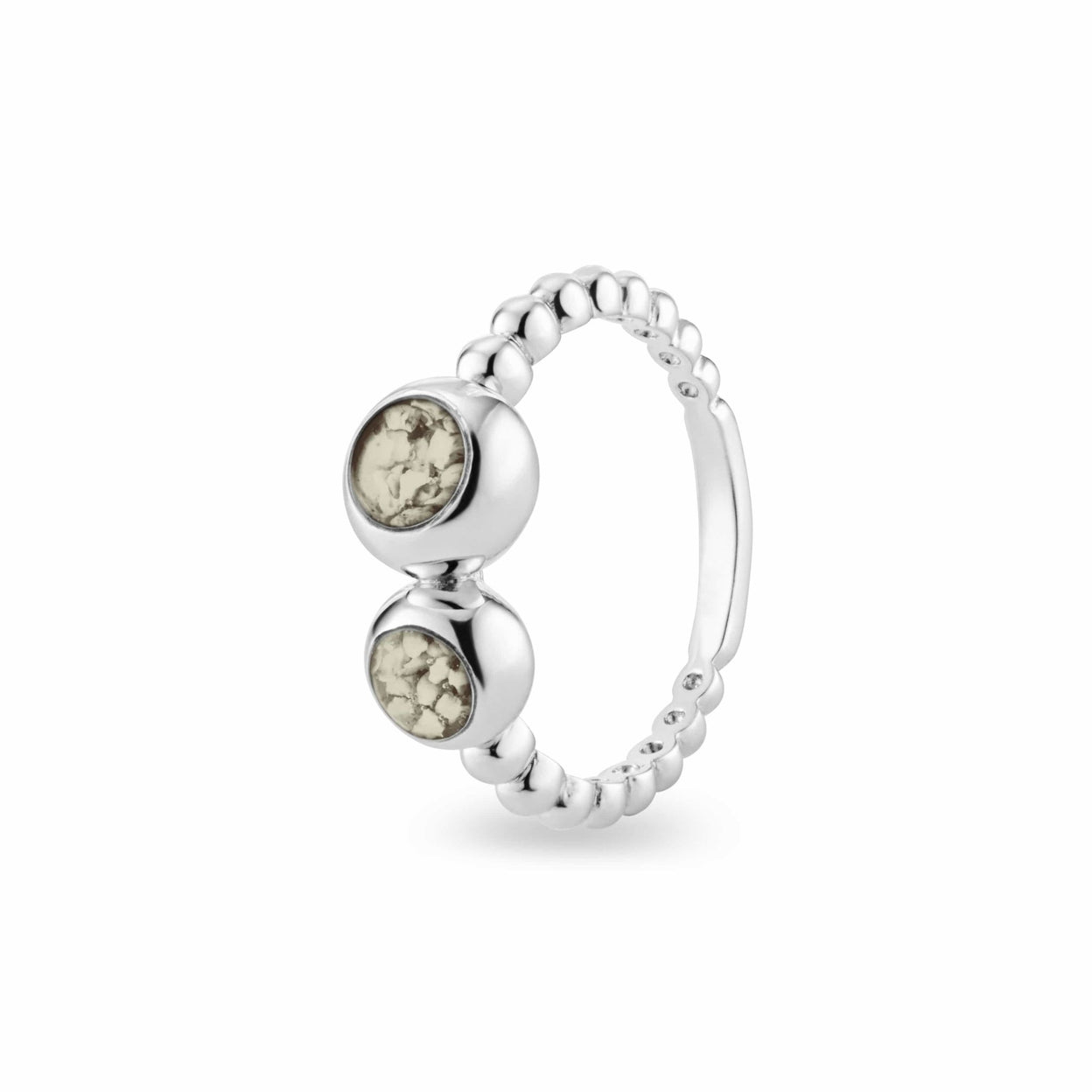 Load image into Gallery viewer, EverWith™ Ladies Rondure Double Array Bubble Band Memorial Ashes Ring - EverWith Memorial Jewellery - Trade