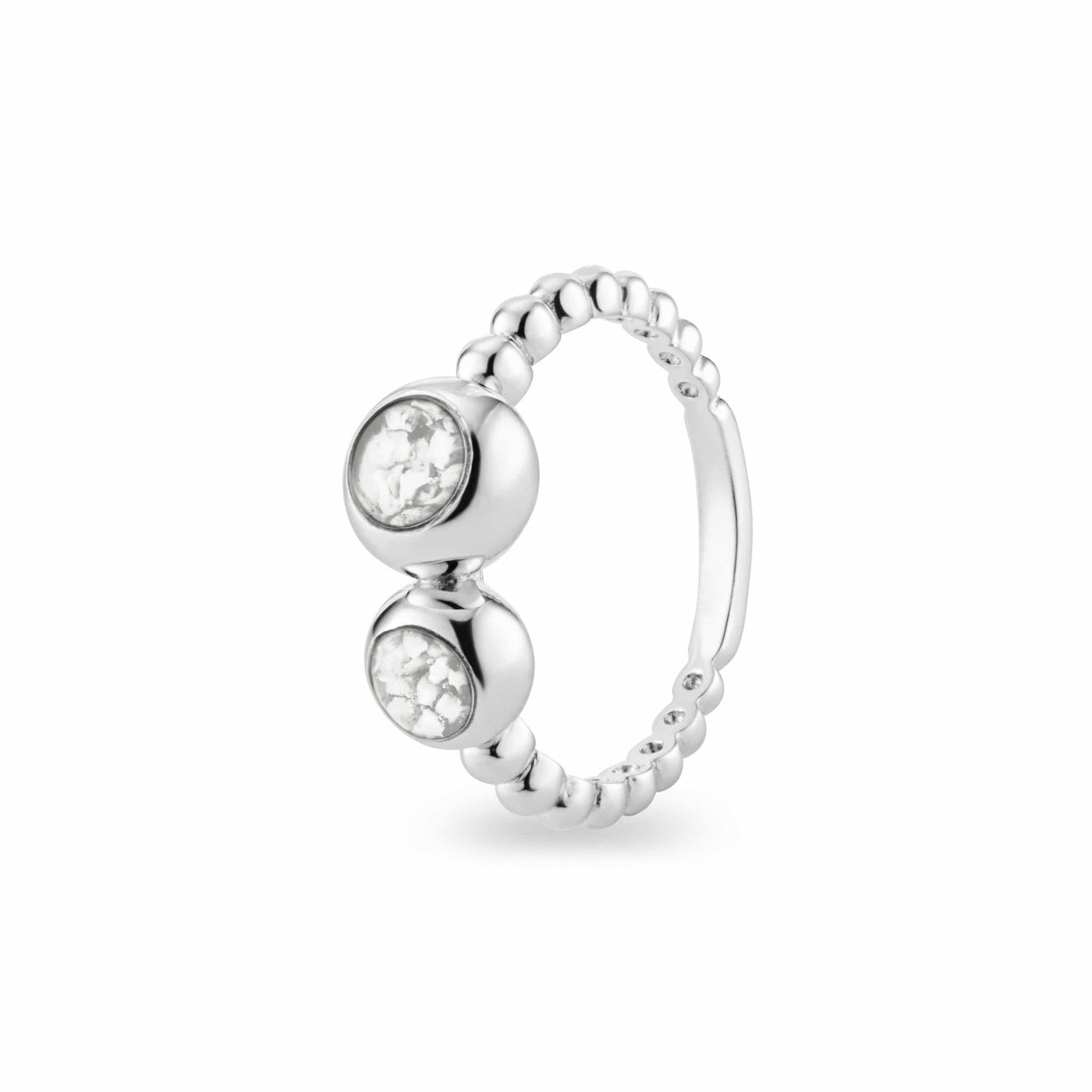 Load image into Gallery viewer, EverWith™ Ladies Rondure Double Array Bubble Band Memorial Ashes Ring - EverWith Memorial Jewellery - Trade