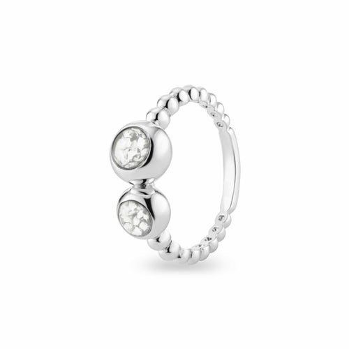 EverWith™ Ladies Rondure Double Array Bubble Band Memorial Ashes Ring - EverWith Memorial Jewellery - Trade