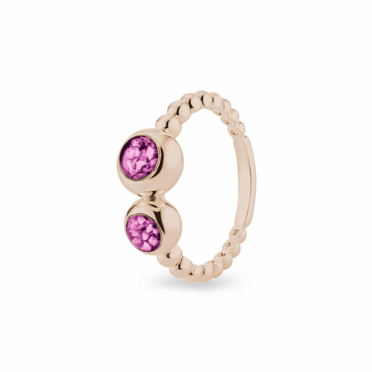 Load image into Gallery viewer, EverWith™ Ladies Rondure Double Array Bubble Band Memorial Ashes Ring - EverWith Memorial Jewellery - Trade