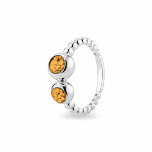 EverWith™ Ladies Rondure Double Array Bubble Band Memorial Ashes Ring - EverWith Memorial Jewellery - Trade
