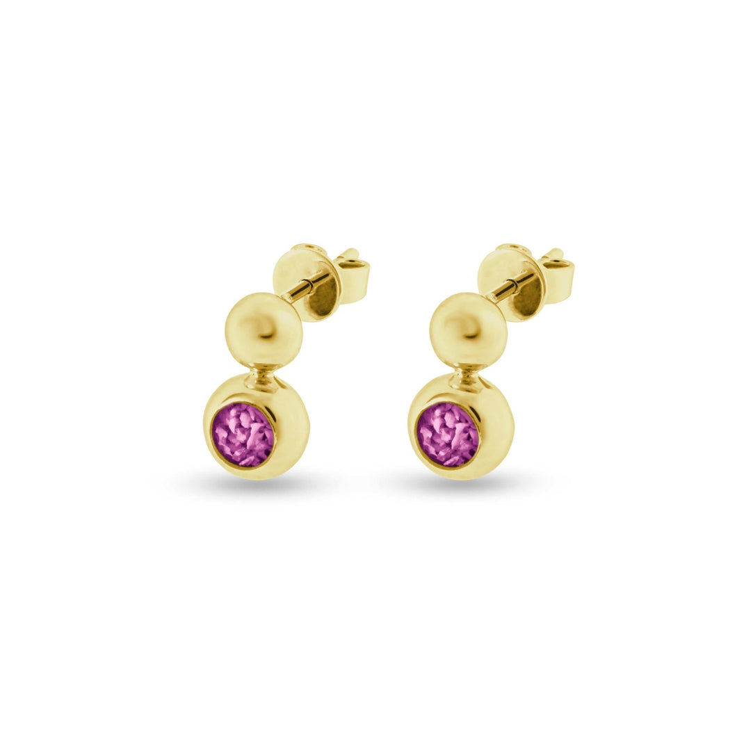 EverWith™ Ladies Rondure Drop Memorial Ashes Earrings - EverWith Memorial Jewellery - Trade