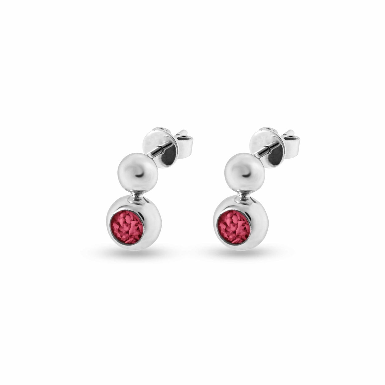 Load image into Gallery viewer, EverWith™ Ladies Rondure Drop Memorial Ashes Earrings - EverWith Memorial Jewellery - Trade