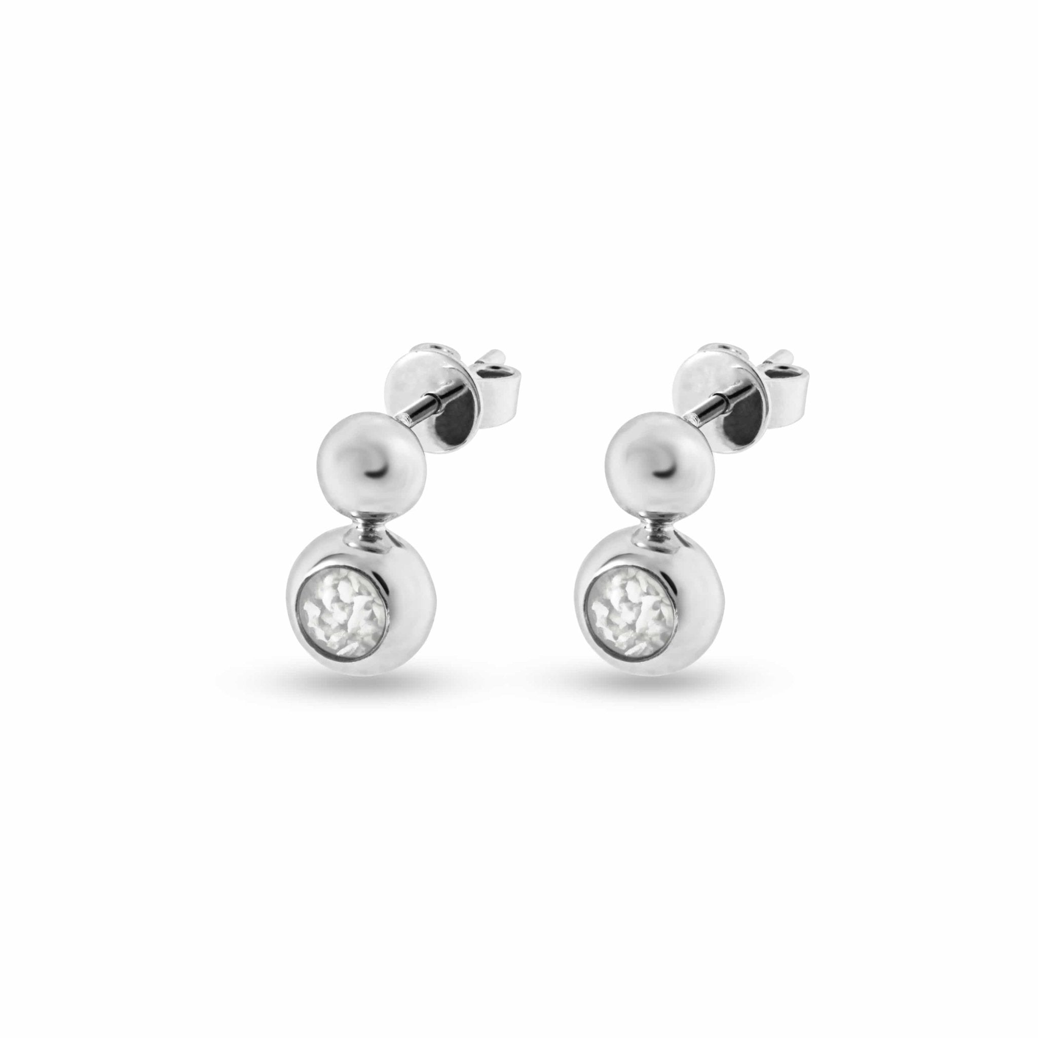 EverWith™ Ladies Rondure Drop Memorial Ashes Earrings - EverWith Memorial Jewellery - Trade