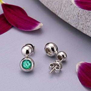 EverWith™ Ladies Rondure Drop Memorial Ashes Earrings - EverWith Memorial Jewellery - Trade