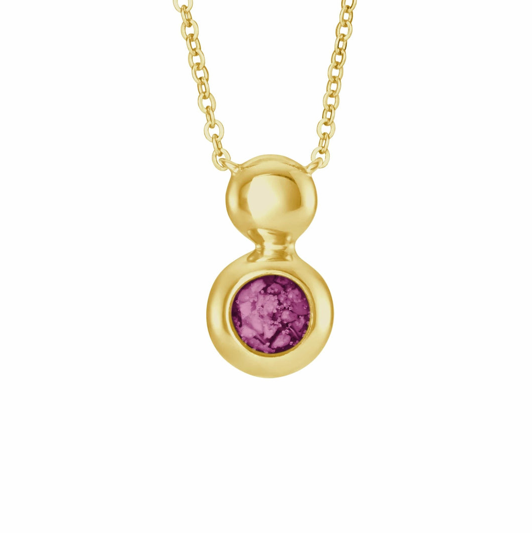 EverWith™ Ladies Rondure Drop Memorial Ashes Necklace - EverWith Memorial Jewellery - Trade