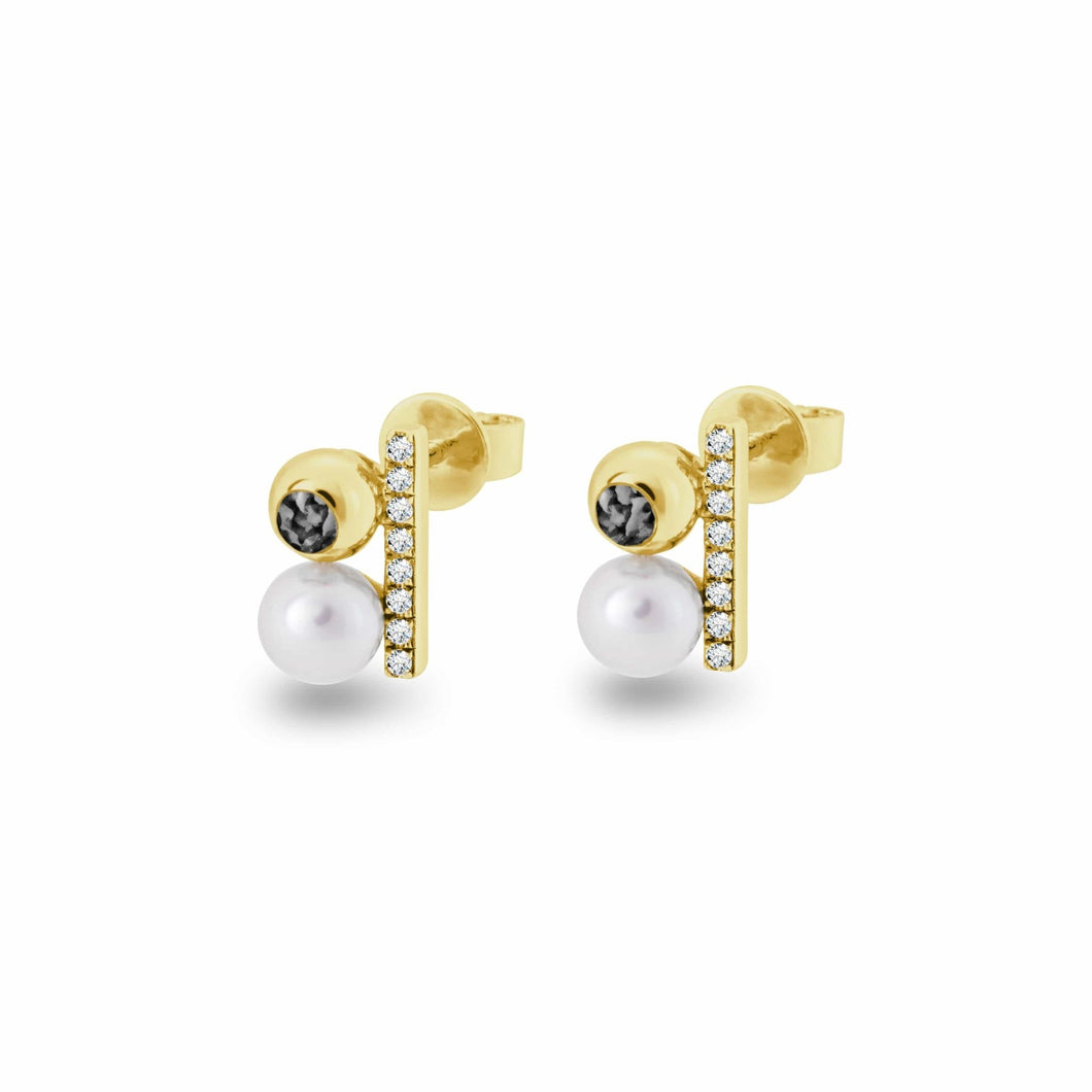 EverWith™ Ladies Rondure Opulence Memorial Ashes Earrings - EverWith Memorial Jewellery - Trade