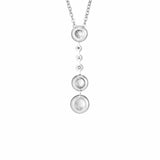 EverWith™ Ladies Rondure Triple Ball Drop Memorial Ashes Necklace - EverWith Memorial Jewellery - Trade
