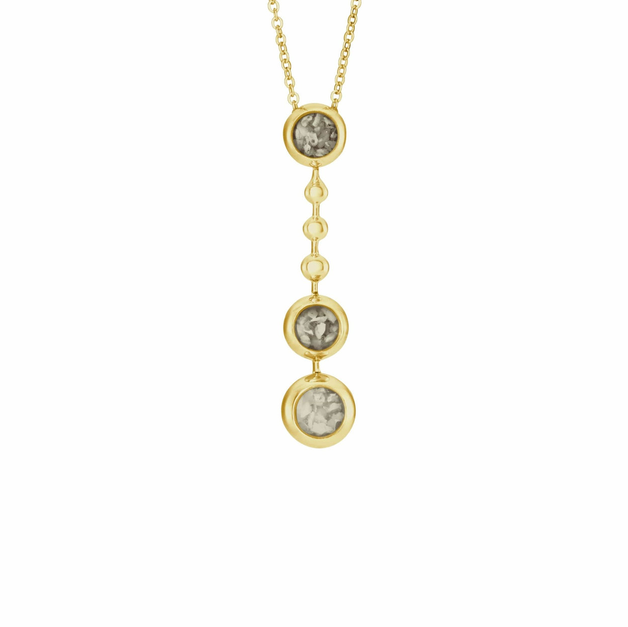 Load image into Gallery viewer, EverWith™ Ladies Rondure Triple Ball Drop Memorial Ashes Necklace - EverWith Memorial Jewellery - Trade