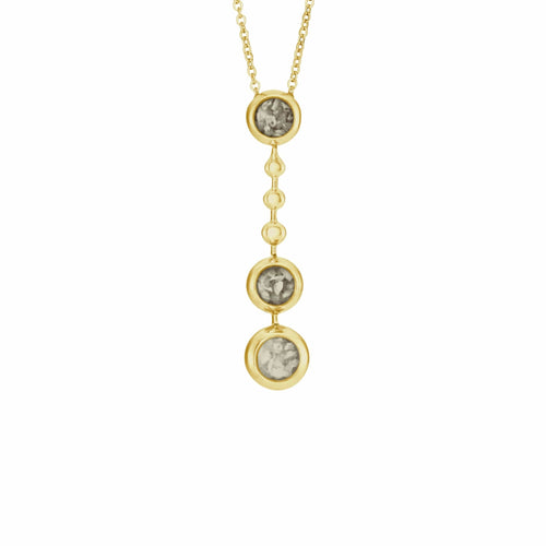 EverWith™ Ladies Rondure Triple Ball Drop Memorial Ashes Necklace - EverWith Memorial Jewellery - Trade