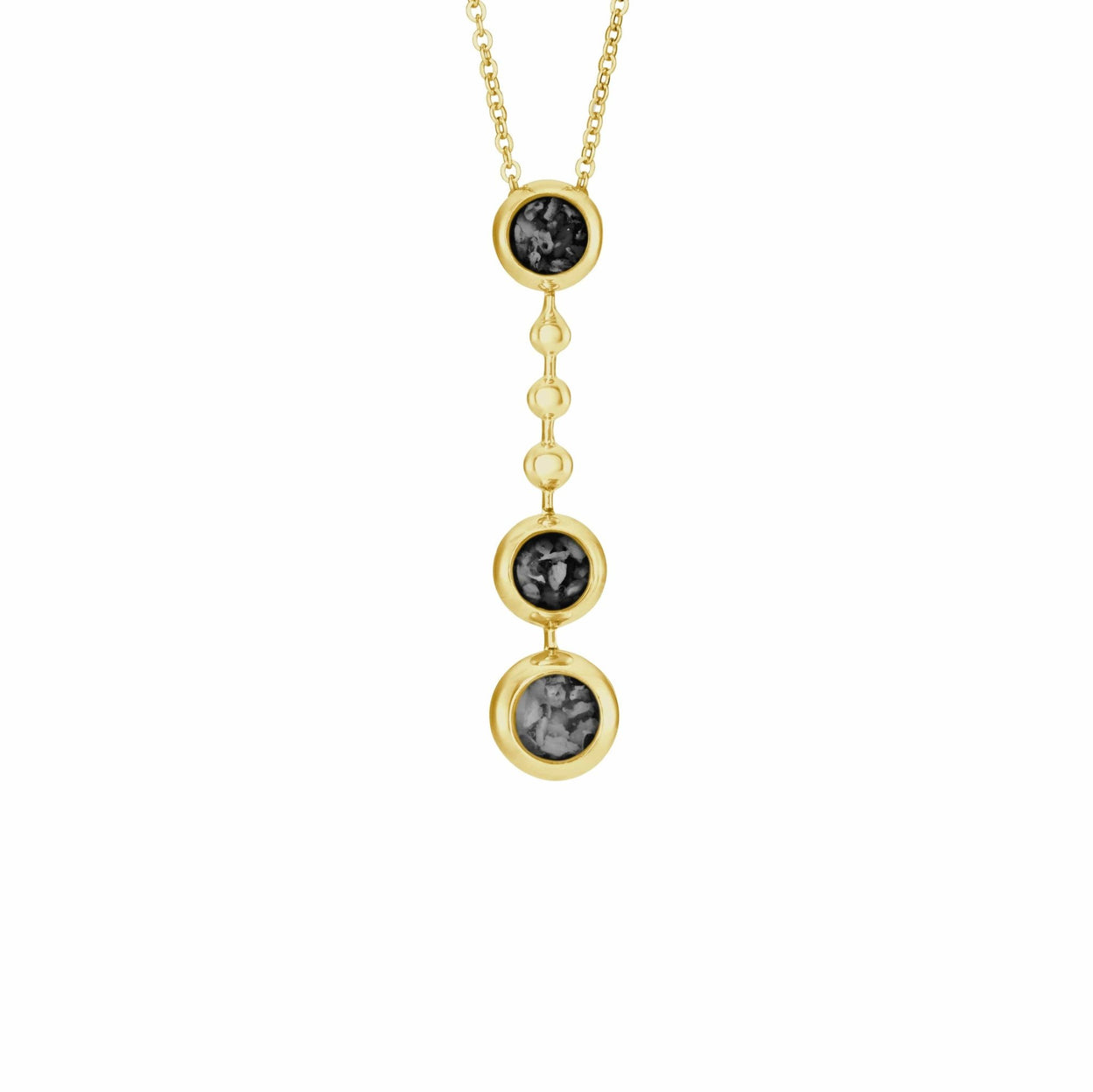 Load image into Gallery viewer, EverWith™ Ladies Rondure Triple Ball Drop Memorial Ashes Necklace - EverWith Memorial Jewellery - Trade