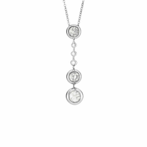 EverWith™ Ladies Rondure Triple Ball Drop Memorial Ashes Necklace - EverWith Memorial Jewellery - Trade