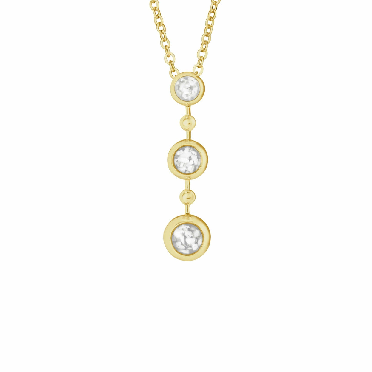 Load image into Gallery viewer, EverWith™ Ladies Rondure Triple Drop Memorial Ashes Necklace - EverWith Memorial Jewellery - Trade