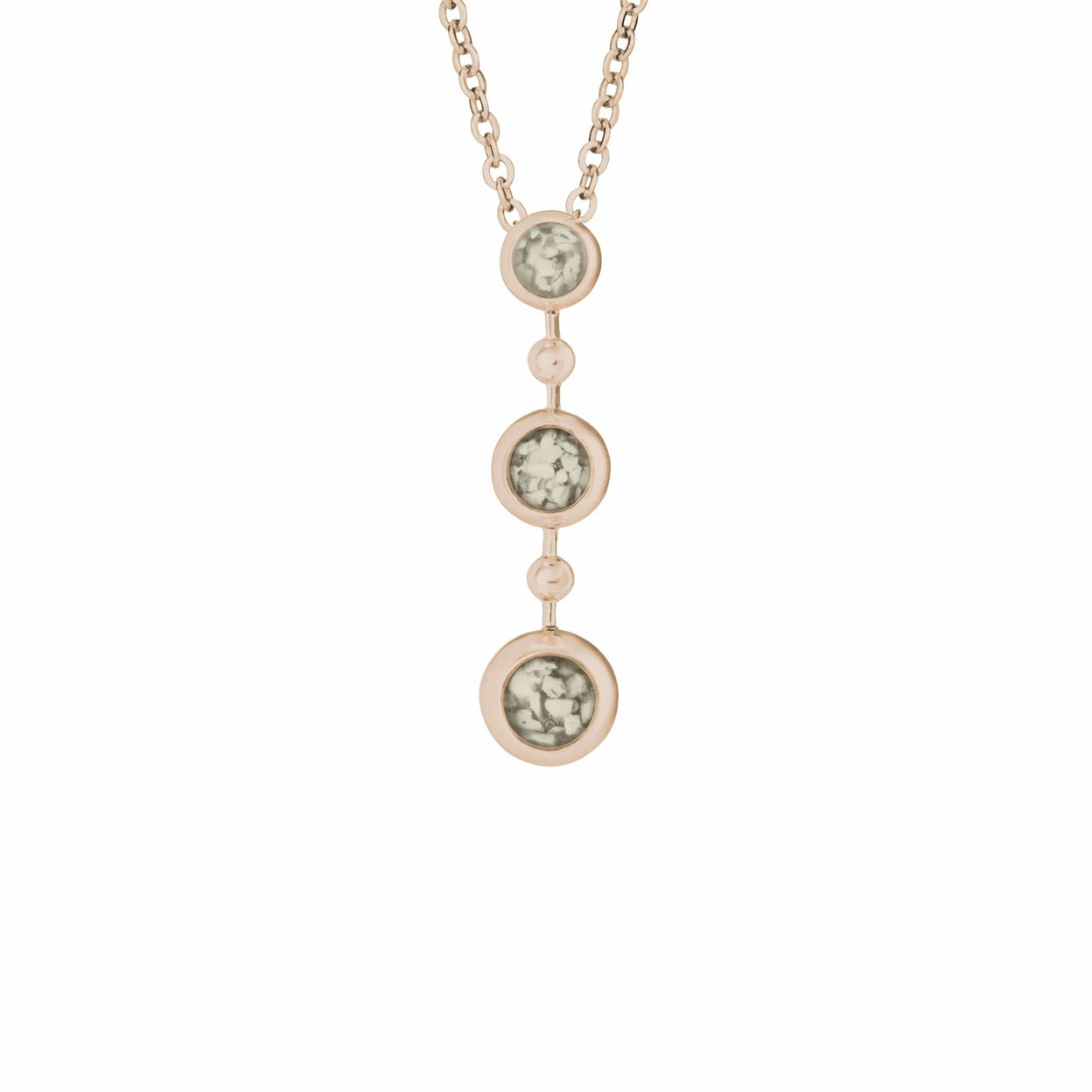 Load image into Gallery viewer, EverWith™ Ladies Rondure Triple Drop Memorial Ashes Necklace - EverWith Memorial Jewellery - Trade