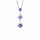 EverWith™ Ladies Rondure Triple Drop Memorial Ashes Necklace - EverWith Memorial Jewellery - Trade