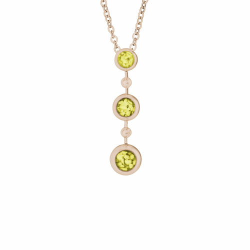 EverWith™ Ladies Rondure Triple Drop Memorial Ashes Necklace - EverWith Memorial Jewellery - Trade