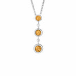 EverWith™ Ladies Rondure Triple Drop Memorial Ashes Necklace - EverWith Memorial Jewellery - Trade