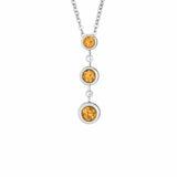 EverWith™ Ladies Rondure Triple Drop Memorial Ashes Necklace - EverWith Memorial Jewellery - Trade