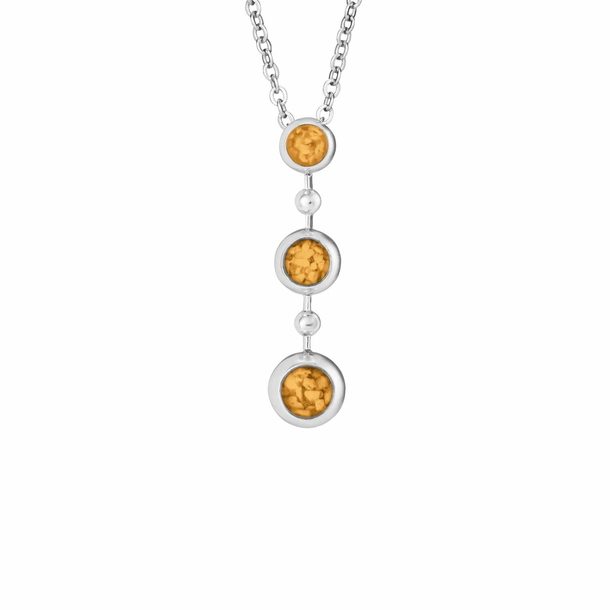 Load image into Gallery viewer, EverWith™ Ladies Rondure Triple Drop Memorial Ashes Necklace - EverWith Memorial Jewellery - Trade