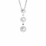 EverWith™ Ladies Rondure Triple Drop Memorial Ashes Necklace - EverWith Memorial Jewellery - Trade