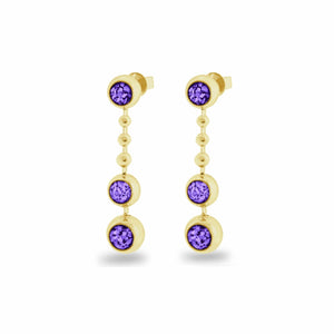 EverWith™ Ladies Rondure Triple Spaced Drop Memorial Ashes Earrings - EverWith Memorial Jewellery - Trade