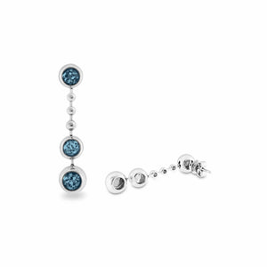 EverWith™ Ladies Rondure Triple Spaced Drop Memorial Ashes Earrings - EverWith Memorial Jewellery - Trade