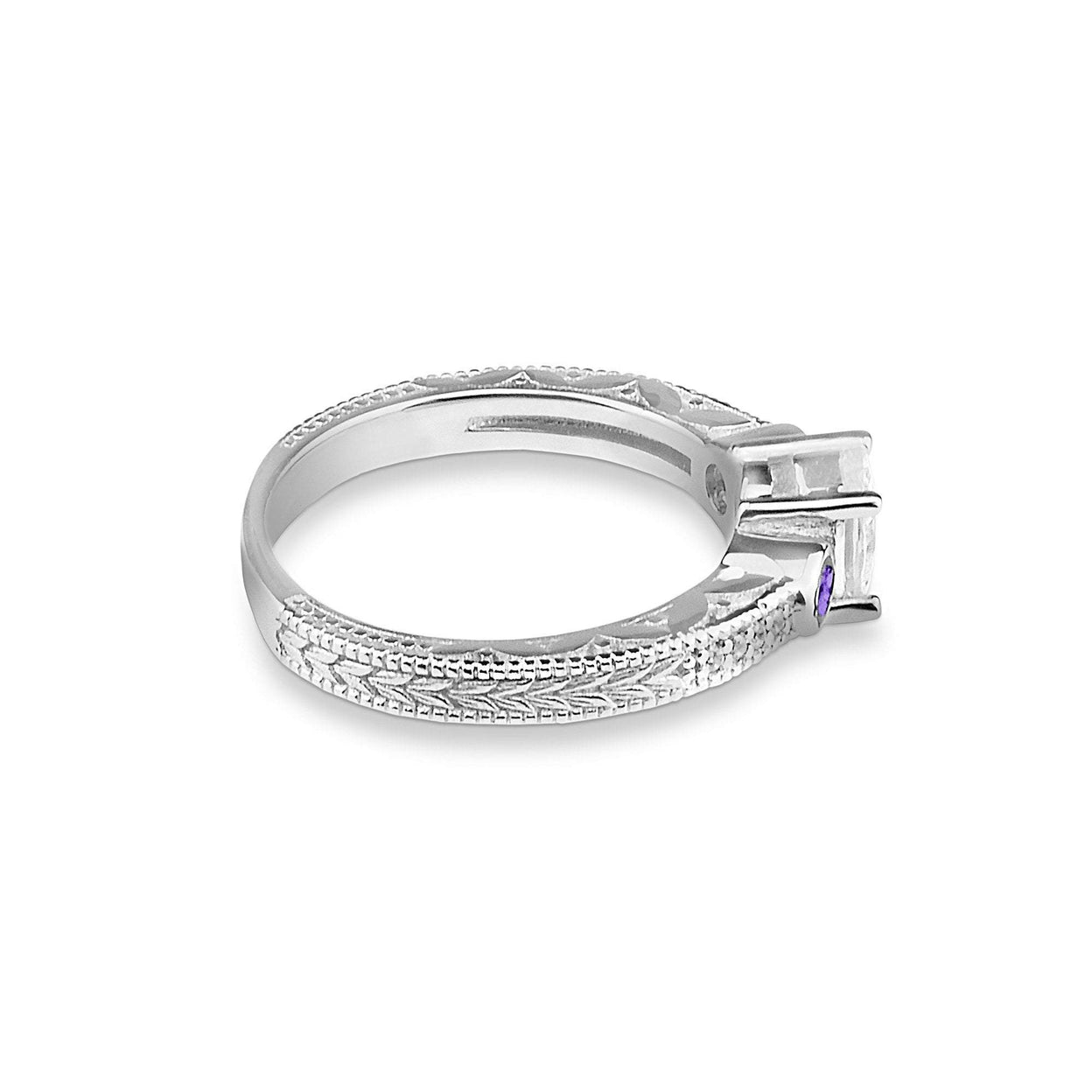 Load image into Gallery viewer, EverWith™ Ladies Serenity Memorial Ashes Ring with Swarovski Crystals - EverWith Memorial Jewellery - Trade