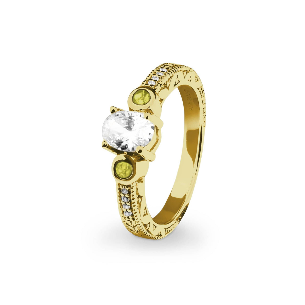 Load image into Gallery viewer, EverWith™ Ladies Serenity Memorial Ashes Ring with Swarovski Crystals - EverWith Memorial Jewellery - Trade