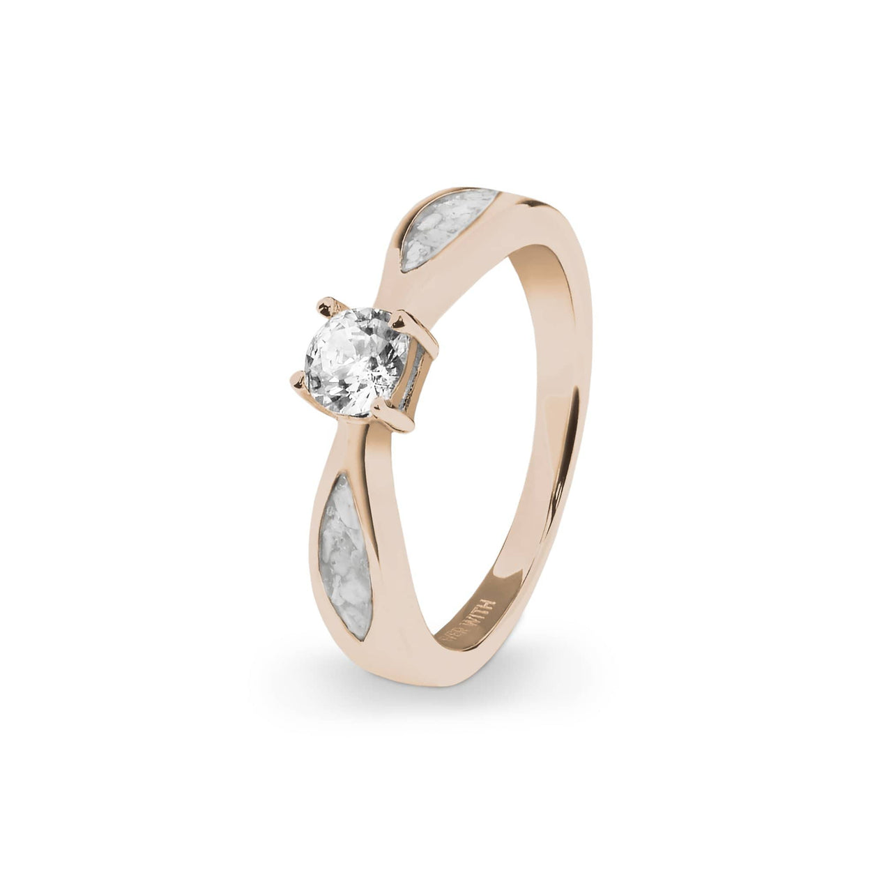 Load image into Gallery viewer, EverWith™ Ladies Solitaire Memorial Ashes Ring with Swarovski Crystals - EverWith Memorial Jewellery - Trade