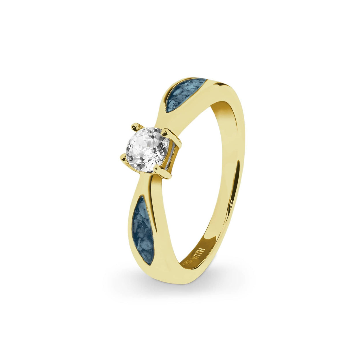 Load image into Gallery viewer, EverWith™ Ladies Solitaire Memorial Ashes Ring with Swarovski Crystals - EverWith Memorial Jewellery - Trade