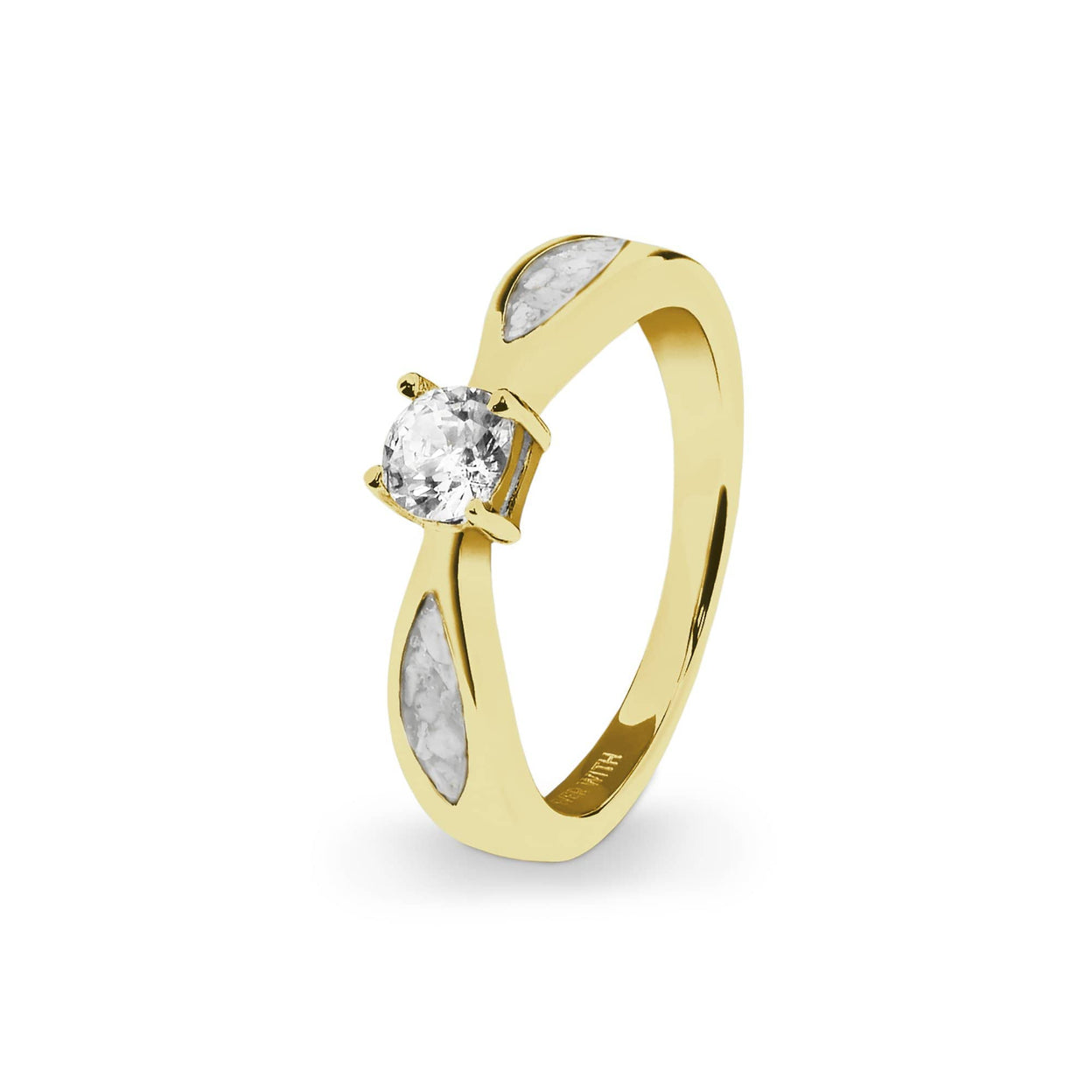 Load image into Gallery viewer, EverWith™ Ladies Solitaire Memorial Ashes Ring with Swarovski Crystals - EverWith Memorial Jewellery - Trade