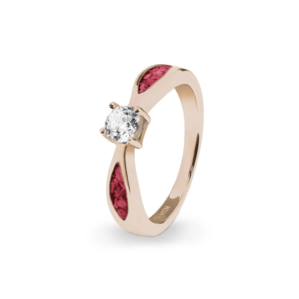 Load image into Gallery viewer, EverWith™ Ladies Solitaire Memorial Ashes Ring with Swarovski Crystals - EverWith Memorial Jewellery - Trade