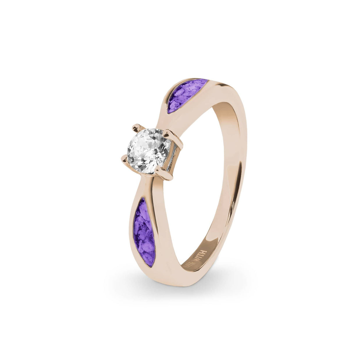 Load image into Gallery viewer, EverWith™ Ladies Solitaire Memorial Ashes Ring with Swarovski Crystals - EverWith Memorial Jewellery - Trade