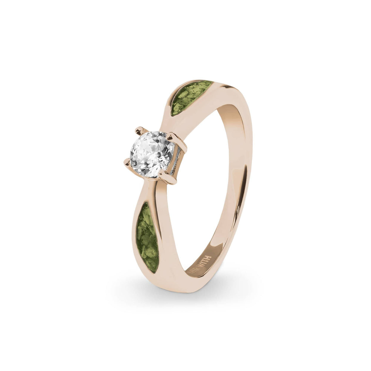 Load image into Gallery viewer, EverWith™ Ladies Solitaire Memorial Ashes Ring with Swarovski Crystals - EverWith Memorial Jewellery - Trade