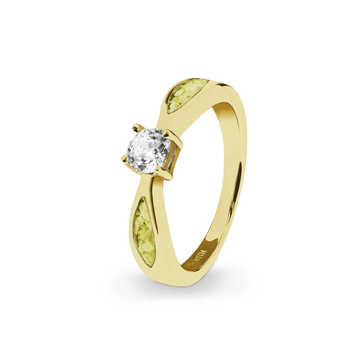 Load image into Gallery viewer, EverWith™ Ladies Solitaire Memorial Ashes Ring with Swarovski Crystals - EverWith Memorial Jewellery - Trade