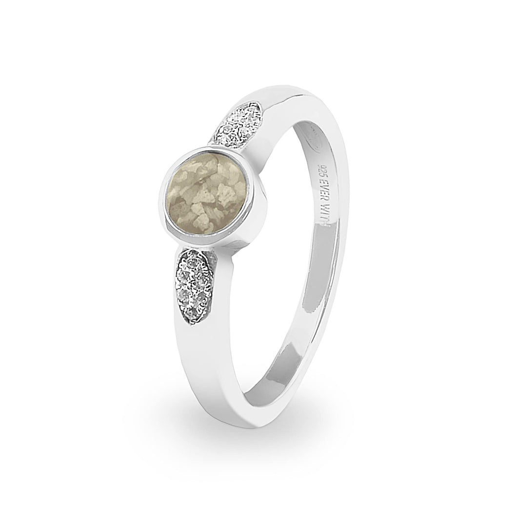 EverWith™ Ladies Special Memorial Ashes Ring with Swarovski Crystals - EverWith Memorial Jewellery - Trade