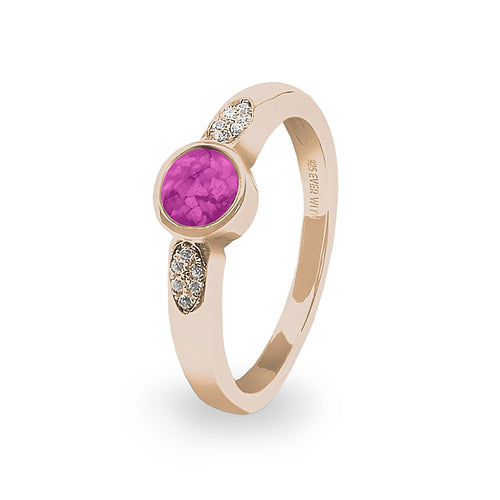 EverWith™ Ladies Special Memorial Ashes Ring with Swarovski Crystals - EverWith Memorial Jewellery - Trade