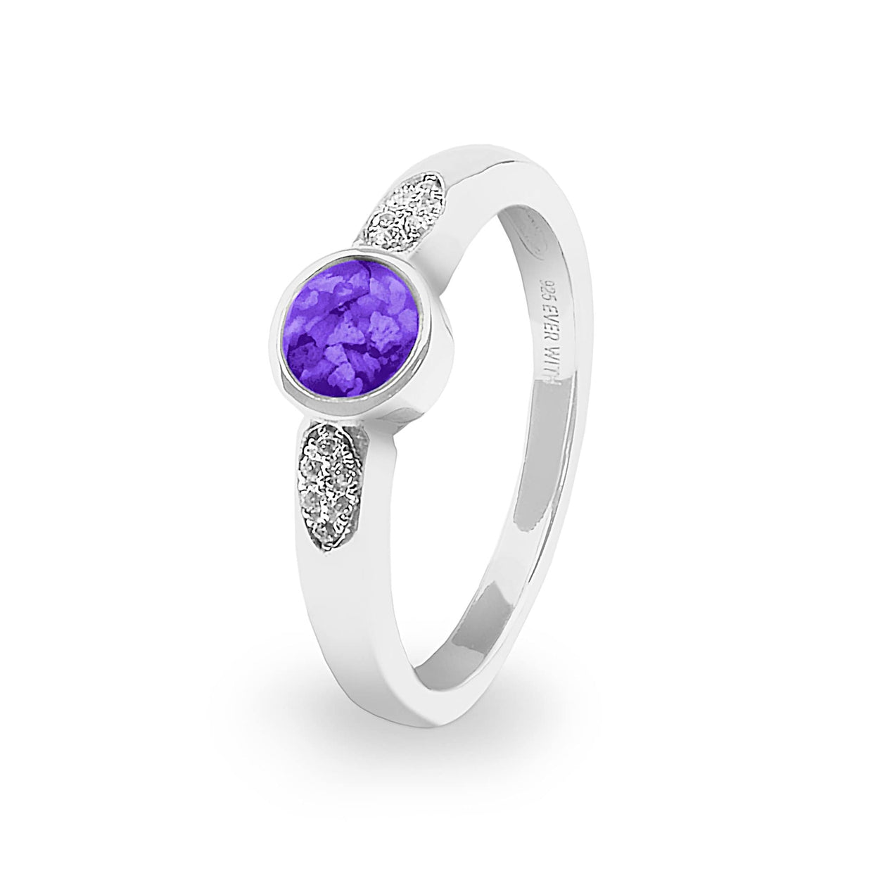 Load image into Gallery viewer, EverWith™ Ladies Special Memorial Ashes Ring with Swarovski Crystals - EverWith Memorial Jewellery - Trade