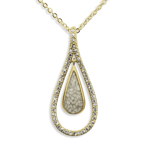 EverWith™ Ladies Teardrop Memorial Ashes Pendant - EverWith Memorial Jewellery - Trade